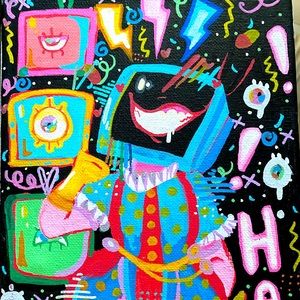 Painted canvas, one of a kind